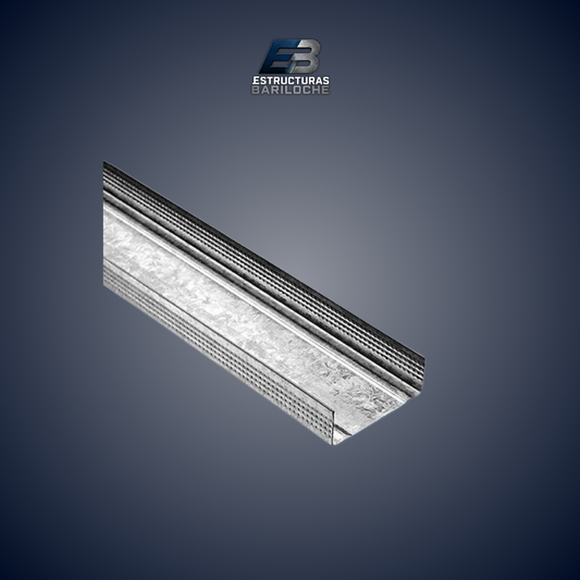 Solera Galvanizada 70 mm x 2,60 m para Perfilería en Seco (Durlock)